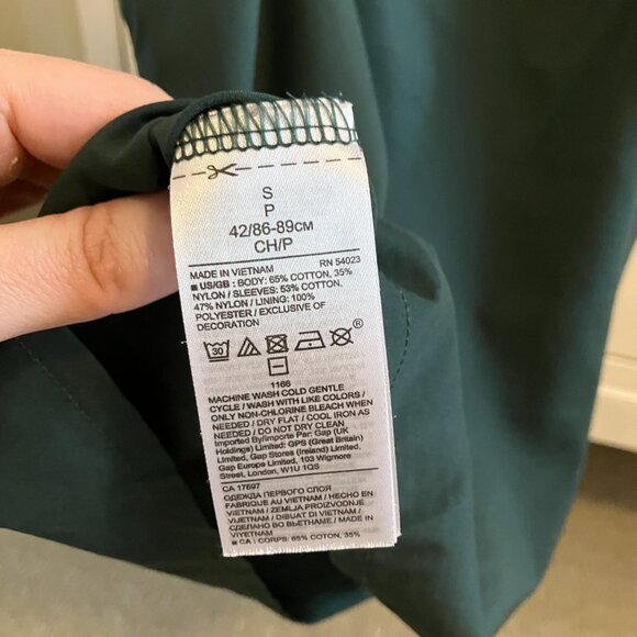 Dark green lace blouse & cami - size S - Picture 7 of 11